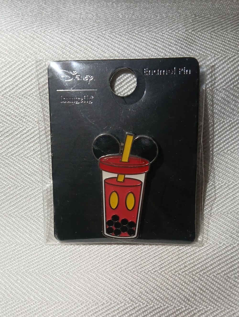 Disney Loungfly Mickey Mouse Boba Cup Enamel Pin NEW
